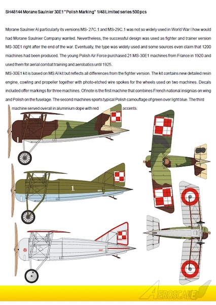 Morane Saulnier MoS30E.1 (Polish Markings)  sh48144