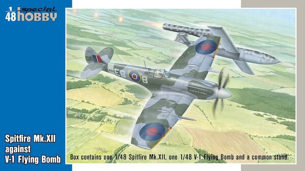 Supermarine Spitfire MkXII against  V1 Flying Bomb (RESTOCK)  SH48192