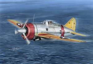 Brewster F2A-2 Buffalo "Yellow Wings"  (SMALL RESTOCk)  SH72133