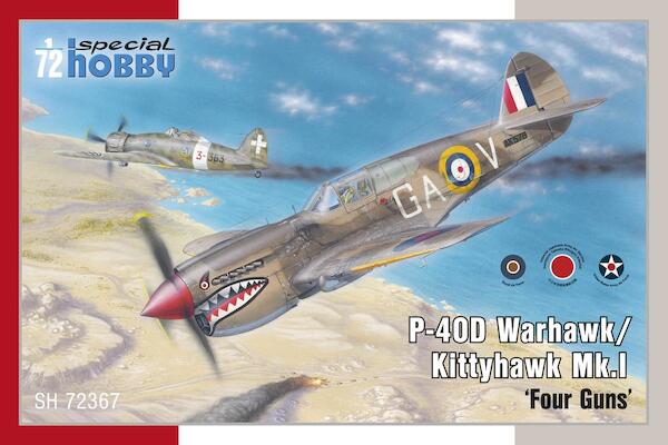 Curtiss P40D Warhawk / Kittyhawk MKI 'Four Guns' SH72367