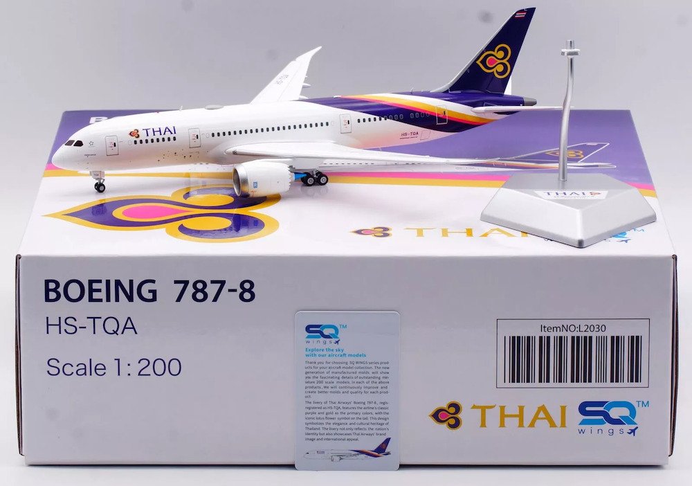 SQ Wings L2030 Boeing 787-8 Dreamliner Thai Airways HS-TQA
