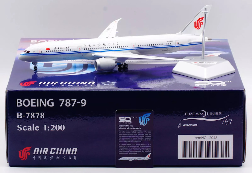 SQ Wings L2048 Boeing 787-9 Dreamliner Air China B-7878