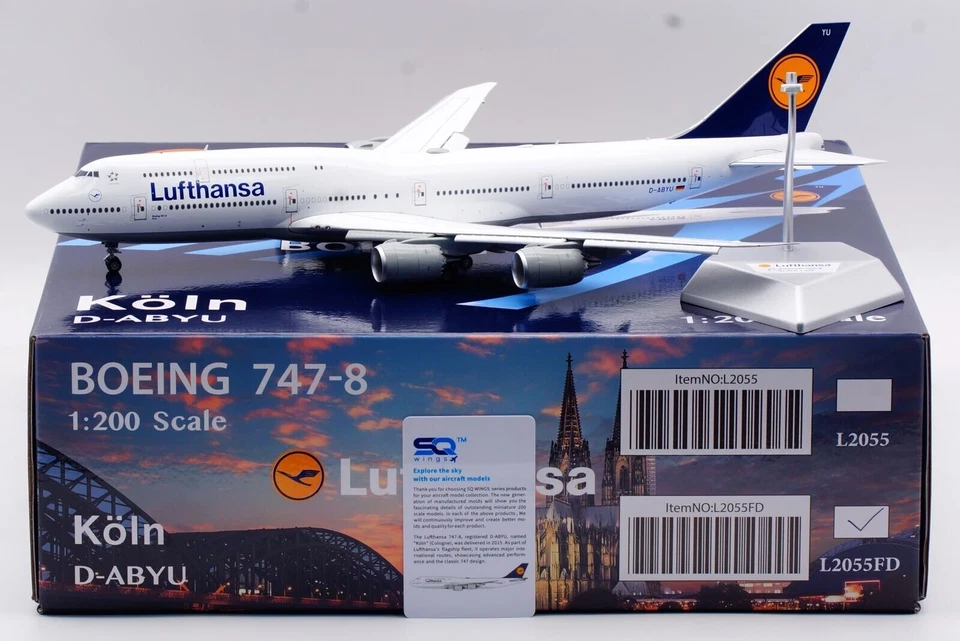 SQ Wings L2055FD Boeing 747-8 Lufthansa D-ABYU Flaps Down