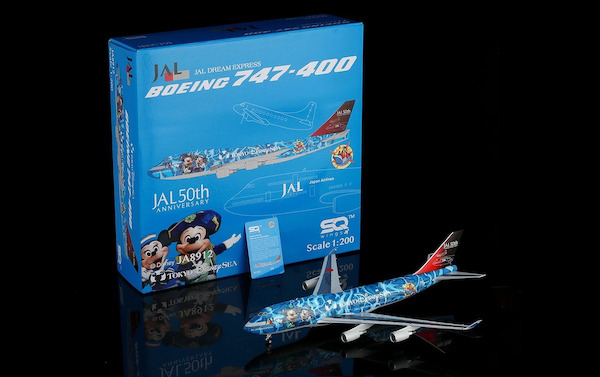 Boeing 747-400 JAL Japan Airlines No.4 Disney Sea JA8912 Flaps Down L2062FD