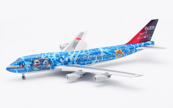 Boeing 747-400D JAL Japan Airlines No.5 Disney Sea JA8905 Flaps Down L2063FD