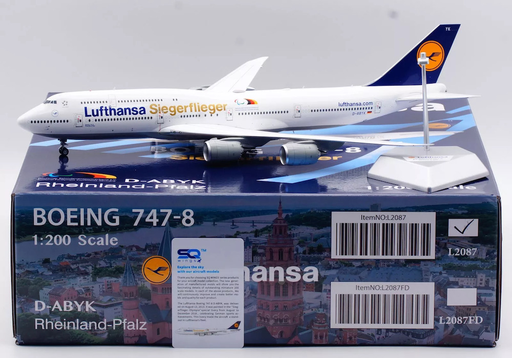 SQ Wings L2087 Boeing 747-8 Lufthansa 
