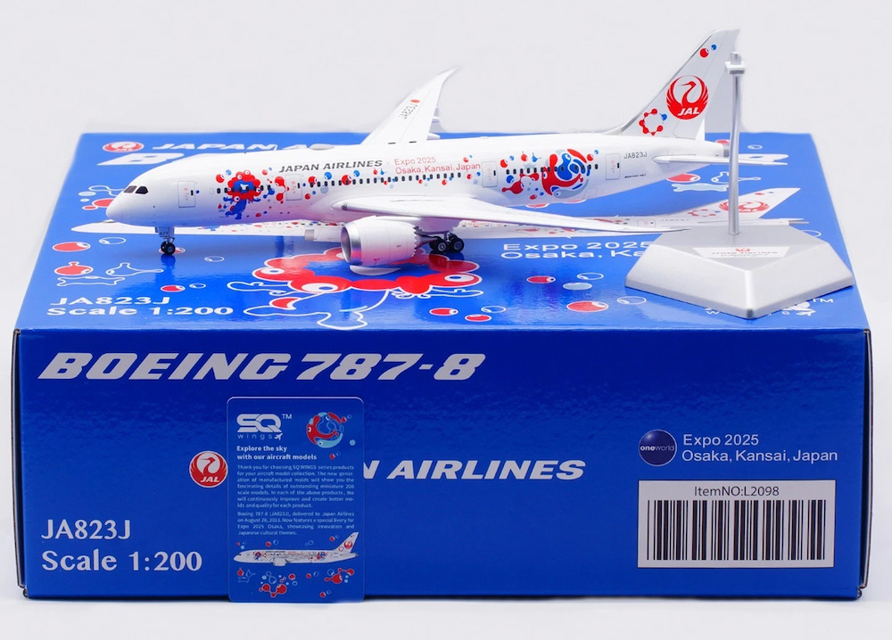航空機・ヘリコプター Aviation400 JAL B787-8 JA823J 2025 Osaka Aviation400 Japan Airlines Boeing 787-8 Dreamliner 