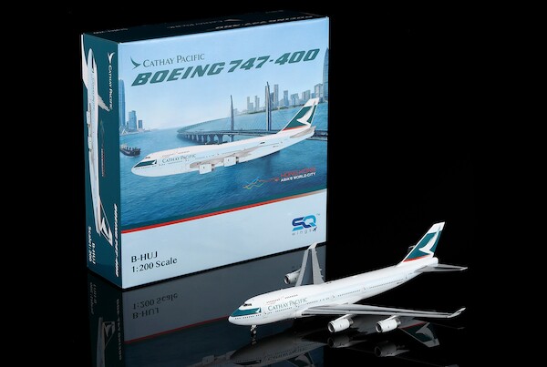 Boeing 747-400 Cathay Pacific B-HUJ Flaps Down L2123FD