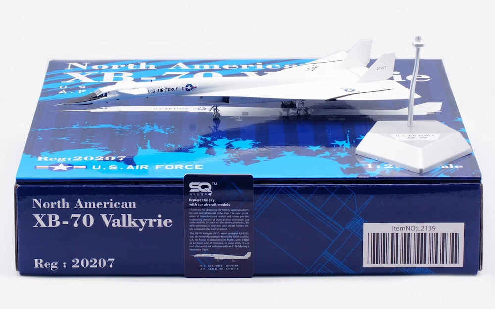 航空機・ヘリコプター SQwings XB-70 1/200 NASA SQ Wings U.S.AIR FORCE XB-70 20001 L2081 Scale 1:200