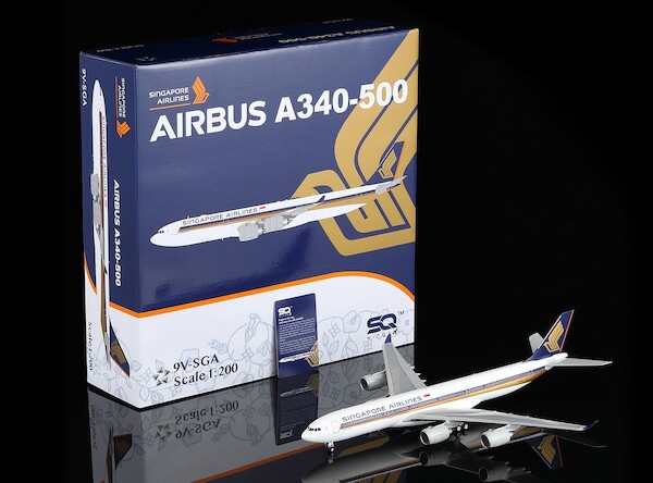 Airbus A340-500 Singapore Airlines 9V-SGA Flaps Down  L2174FD