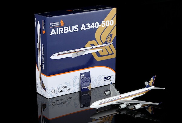 Airbus A340-500 Singapore Airlines 9V-SGD Flaps Down  L2177FD