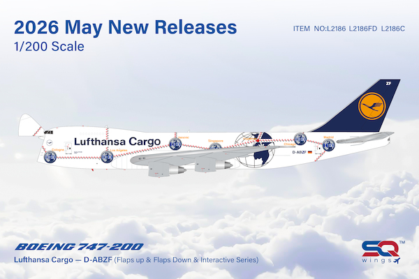 Boeing 747-200F Lufthansa Cargo "Service Revolution" D-ABZF L2186