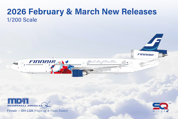 McDonnell Douglas MD11 Finnair "Official Airline of Santa Claus" OH-LGA Flaps Down L2230FD