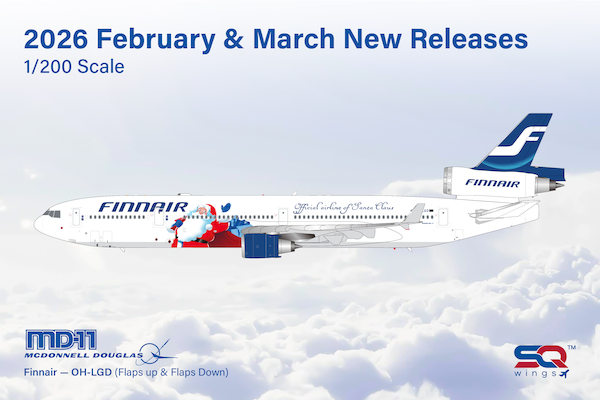 McDonnell Douglas MD11 Finnair "Official Airline of Santa Claus" OH-LGD Flaps Down L2232FD