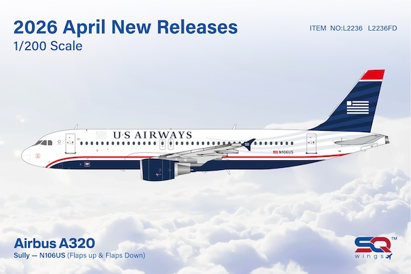 Airbus A320 US Airways "Sully" N106US Flaps Down  L2236FD
