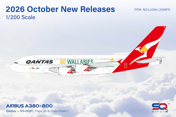Airbus A380 Qantas Go Wallabies VH-OQH  L2258