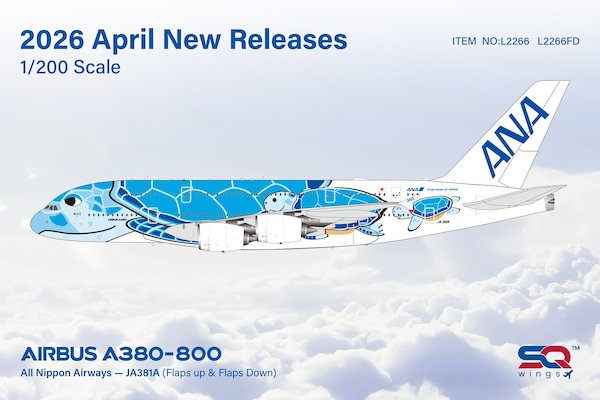 Airbus A380-800 ANA, All Nippon Airways "Flying Honu - Lani Livery" JA381A  L2266