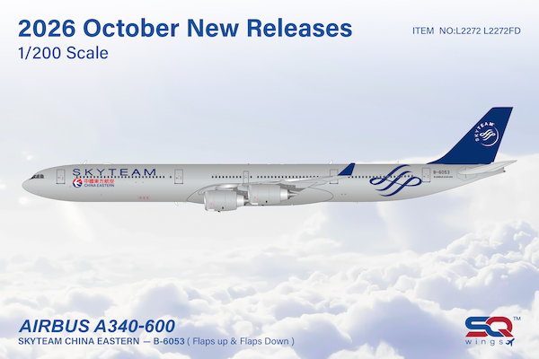 Airbus A340-600 China Eastern Airlines SkyTeam B-6053  L2272