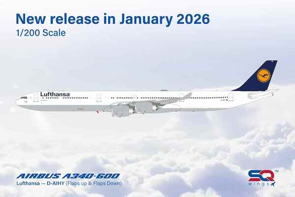 Airbus A340-600 Lufthansa D-AIHY Flaps Down  L2282FD