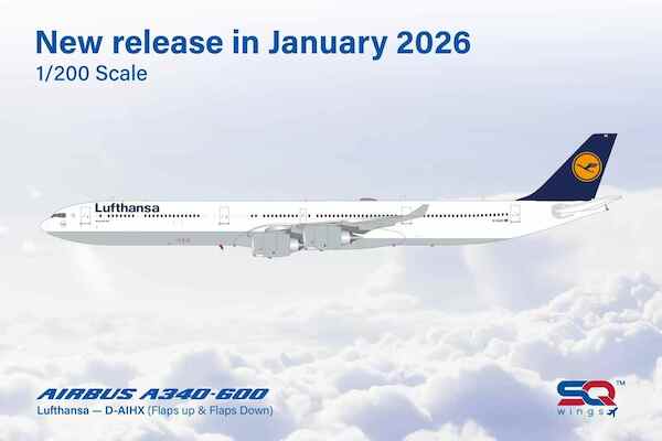 Airbus A340-600 Lufthansa D-AIHX Flaps Down  L2293FD