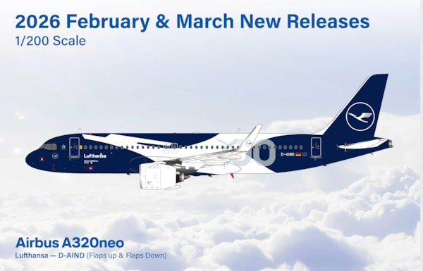 Airbus A320neo Lufthansa "100th Anniversary" D-AIND Flaps Down  L2353FD