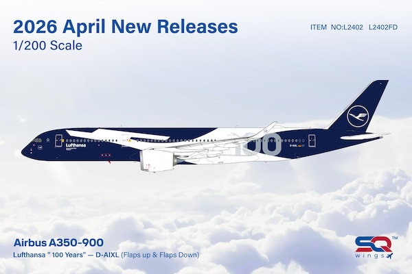 Airbus A350-900 Lufthansa 100 years D-AIXL  L2402