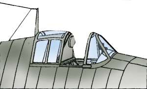 Canopy Grumman F6F-5 Hellcat  9406