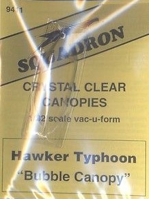 Canopy Hawker Typhoon "bubble canopy" 9411
