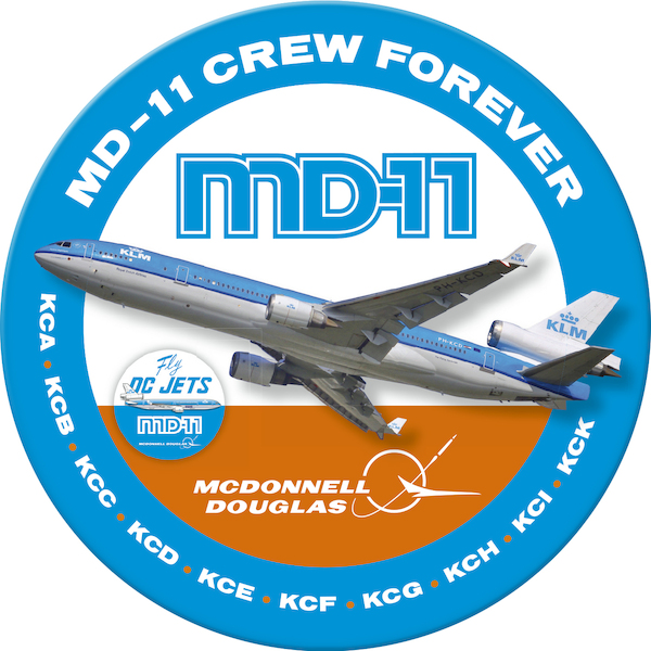 Sticker KLM MD-11 CREW FOREVER STICKER MD11 CREW