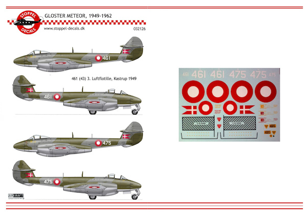 Gloster Meteor MKIV, T7, MK8 1949-1954 (Royal Danish AF) SDC032126