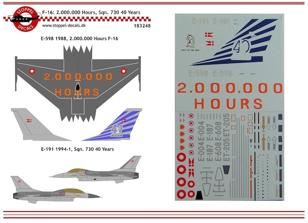 GD F16A Fighting Falcon (E-598 and E-191 R.Dan AF special markings )  SDC048183248