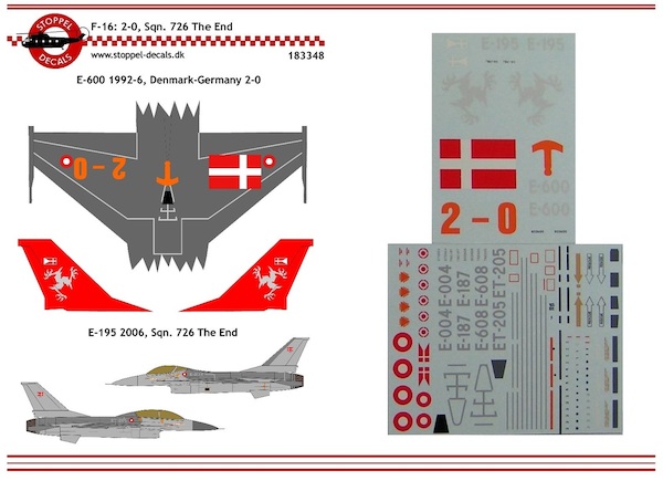 GD F16A Fighting Falcon (E-600 and E-195 R.Dan AF special markings ) SDC048183348