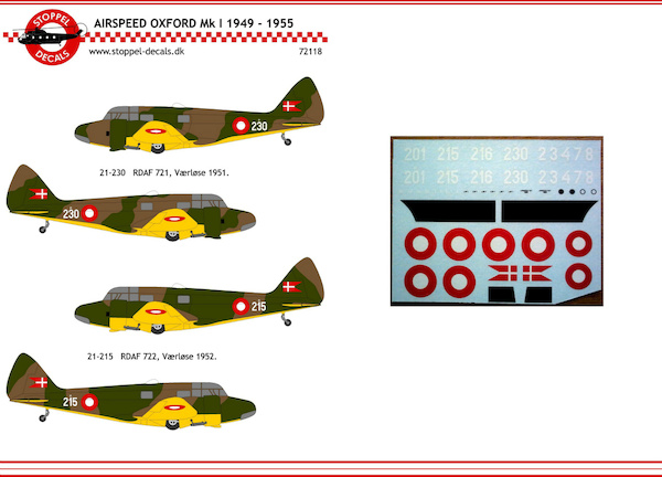 Airspeed Oxford MKI 19449-1955 (R, DAn AF) SDC072118