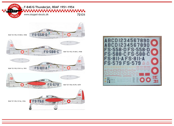 Republic G84E/G Thunderjet 1951-1954 (Royal Danish AF) SDC072131