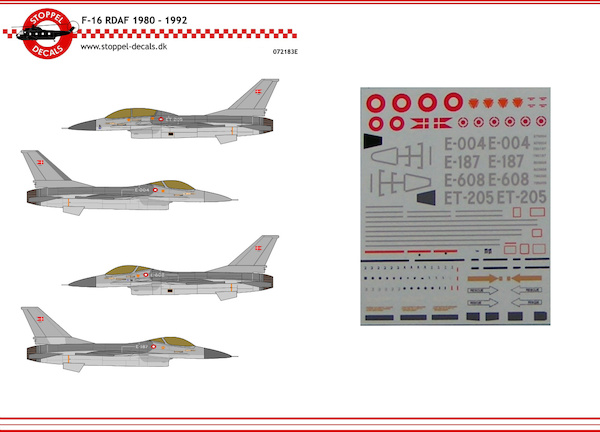 GD F16 Fighting Falcon 1980-1992 early (Royal Danish AF) SDC072183E