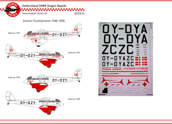 De Havilland DH89 Dragon Rapide  (Zonens Flyvetjeneste 1946-1956  SDC072311