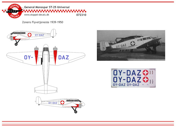 General Monostar ST25 Universal (Zonens Flyvetjeneste 1939-1950 SDC072311