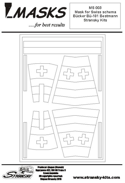 Mask for Swiss Markings Bcker Bu181 Bestmann  MS003