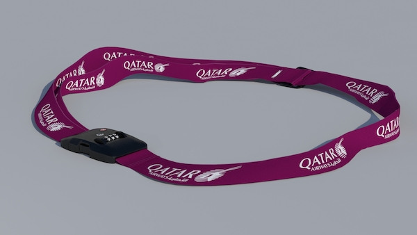 Luggage strap with TSA lock - Qatar Airways  LUG-QATAR