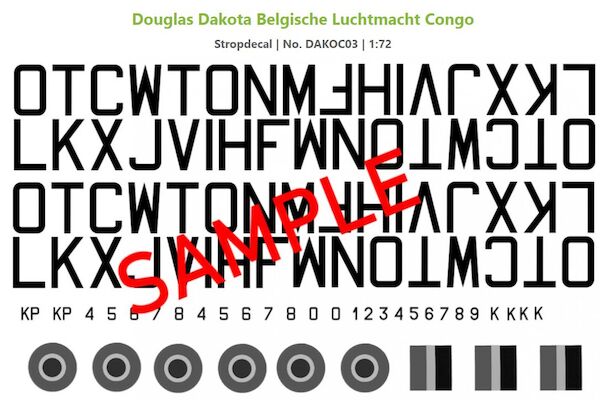 Douglas Dakota (Belgische Luchtmacht -Congo) DAKOC3