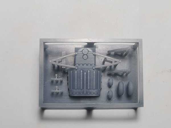 Mil Mi2 Hoplite Landing gear and wheel set (MKM) 4433