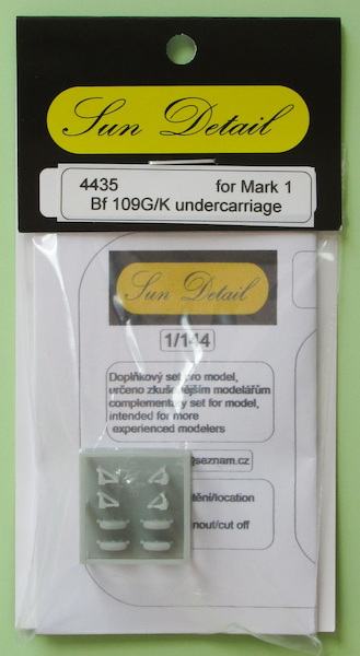 Messerschmitt Bf 109G/K undercarriage (2 sets), (MKM) For 2 planes  4435