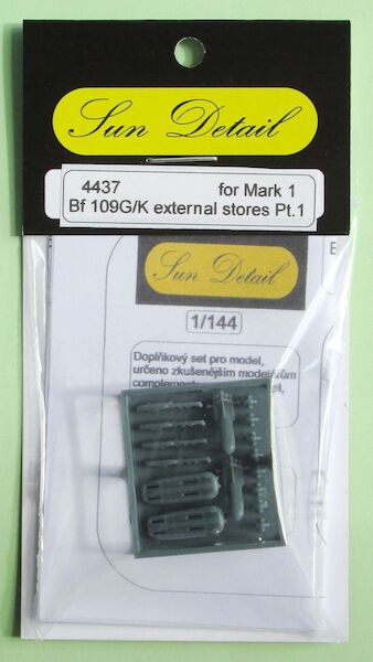 Messerschmitt Bf 109G/K external stores Pt.1 (4x SC50, 1x SC250, 1x bomb carrier, 2x underwing cannon pod - 2 sets) (MKM)  4437