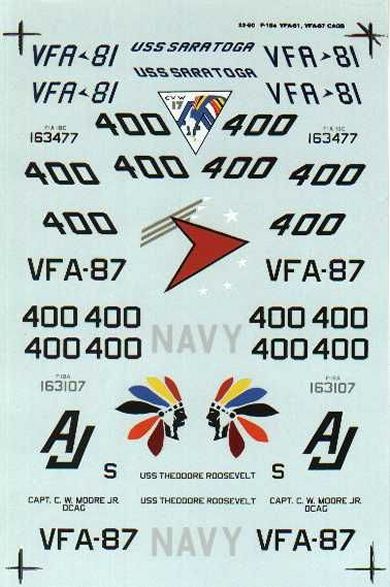 32-090 F18 Hornet (VFA81, VFA87 CAGs) 32-90