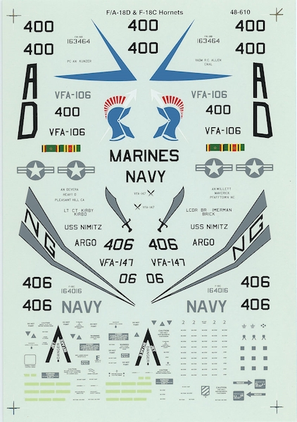 48-610  F/A18D (VFA106 & VFA147))  48-610