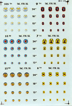 72-300 TFS Badges (525TFS,9TFS,53TFS,7TFS,8TFS) 72-300