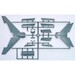 RF8 Crusader tilted wings sprue and bay for Sword SW72149/50 DSW03