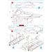 RF8 Crusader tilted wings sprue and bay for Sword SW72149/50 DSW03