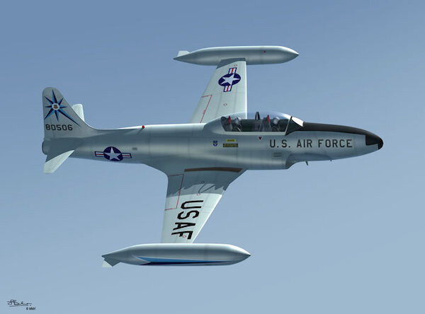 Lockheed T33 Shooting Star (USAF and RCAF) with photo etch parts SW72027SE