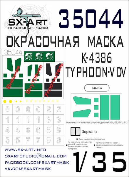Painting mask K4386 Typhoon-V DV (MENG) SXA35044